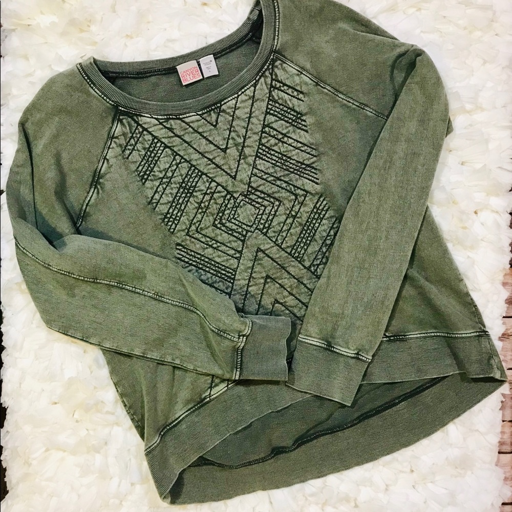 Canyon River Blues distressed sweatshirt